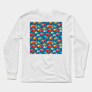 Vibrant Rainbow Fish Long Sleeve T-Shirt